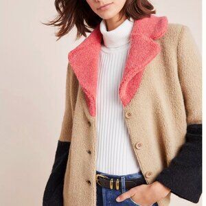Aldomartins Luciana Colorblocked Teddy Jacket